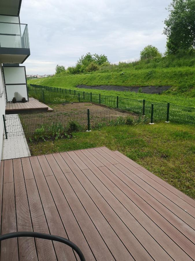 Apartament Z Tarasem I Ogrodem Blisko Centrum กดัญสก์ ภายนอก รูปภาพ