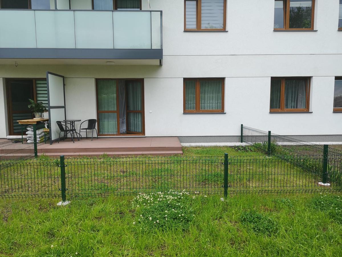 Apartament Z Tarasem I Ogrodem Blisko Centrum กดัญสก์ ภายนอก รูปภาพ